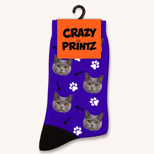 Gepersonaliseerde Katten Sokken Met Foto