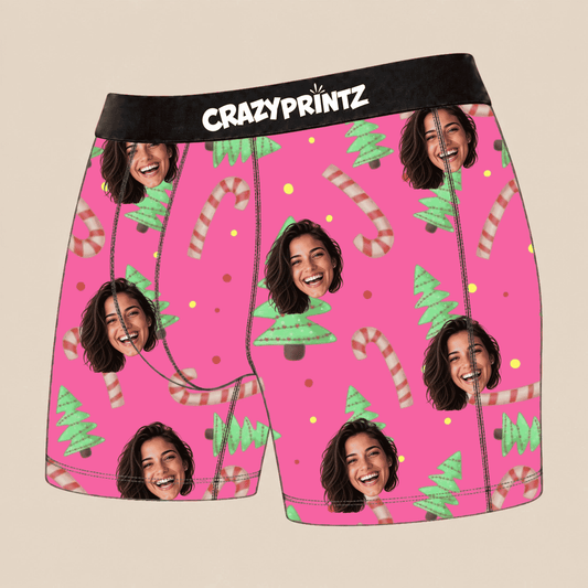 Gepersonaliseerde Kerst Onderbroek Met Foto