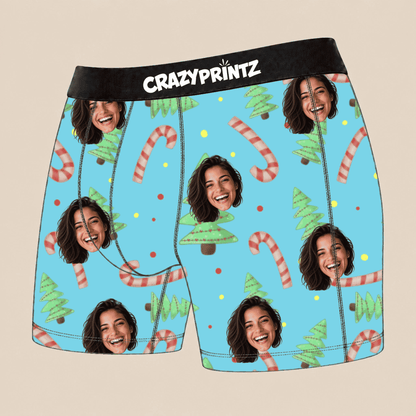 Gepersonaliseerde Kerst Onderbroek Met Foto