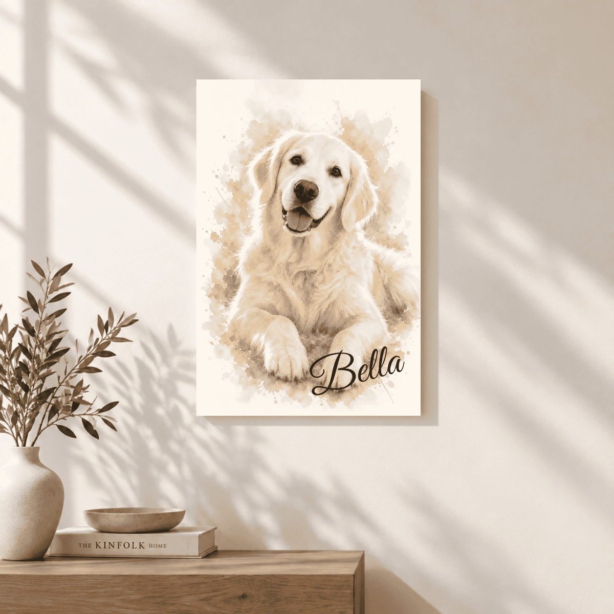 Gepersonaliseerde Huisdier Aquarel Poster