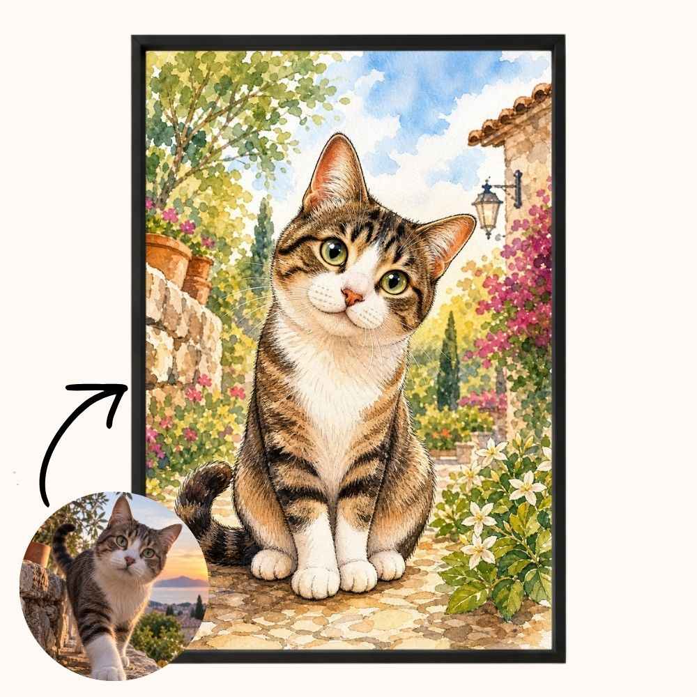 Gepersonaliseerde Huisdier Karikatuur Poster