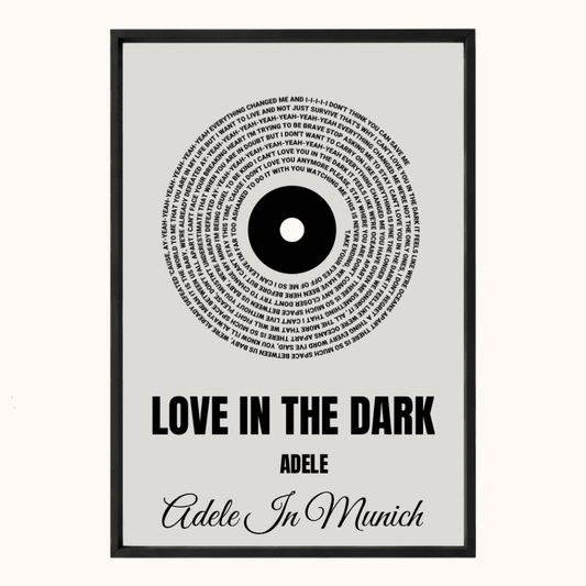 Gepersonaliseerde Songtekst Poster